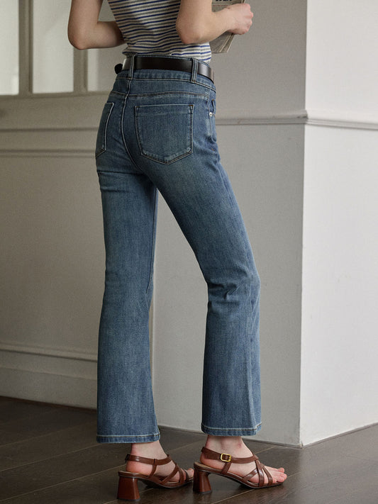 Hayden 經典高腰九分直筒牛仔褲