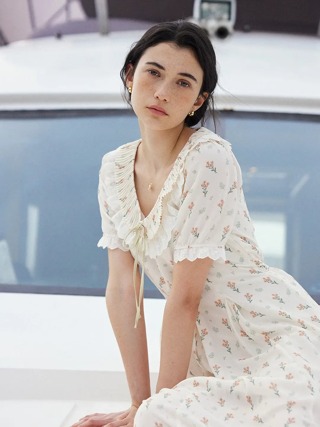 Alianna 圓領碎花洋裝