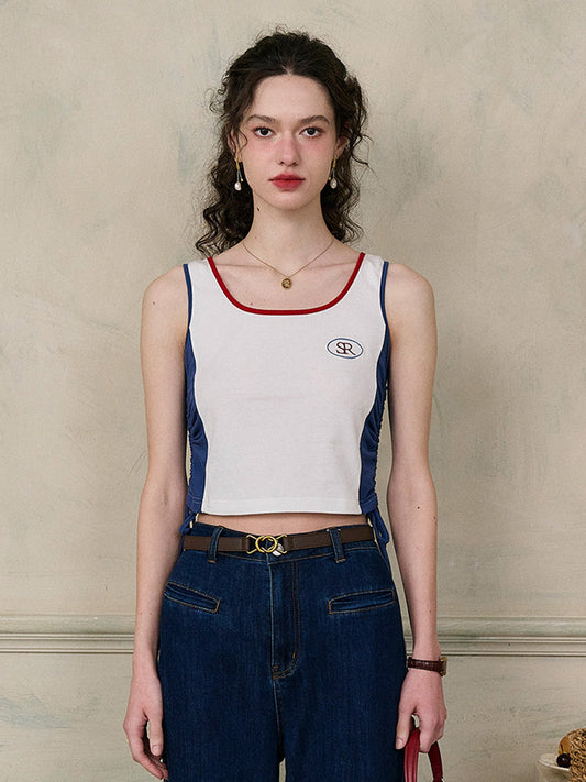 【Final Sale】Ophelia Round Neck SR Logo Camisole Top
