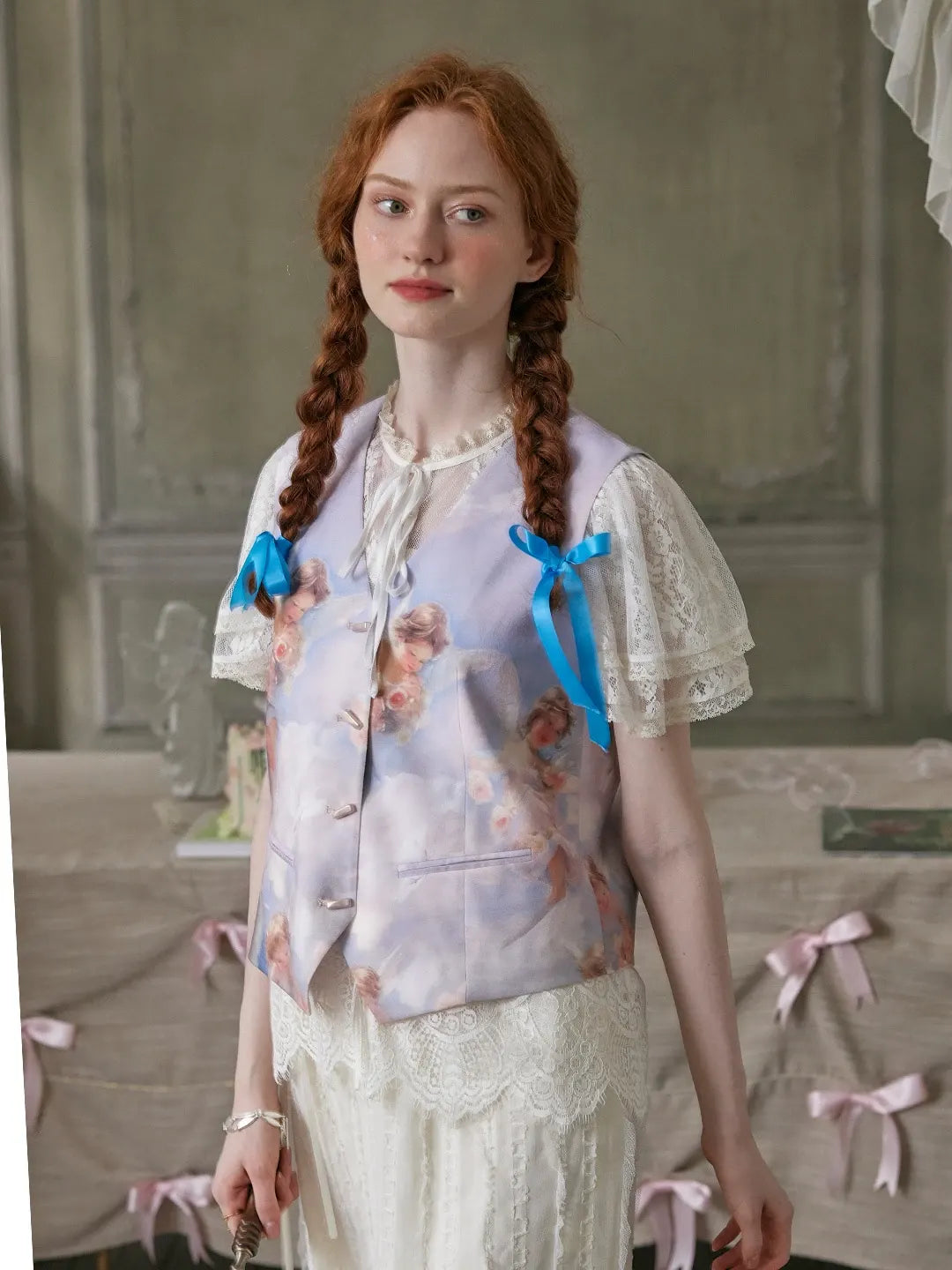 Cupid 領印花背心