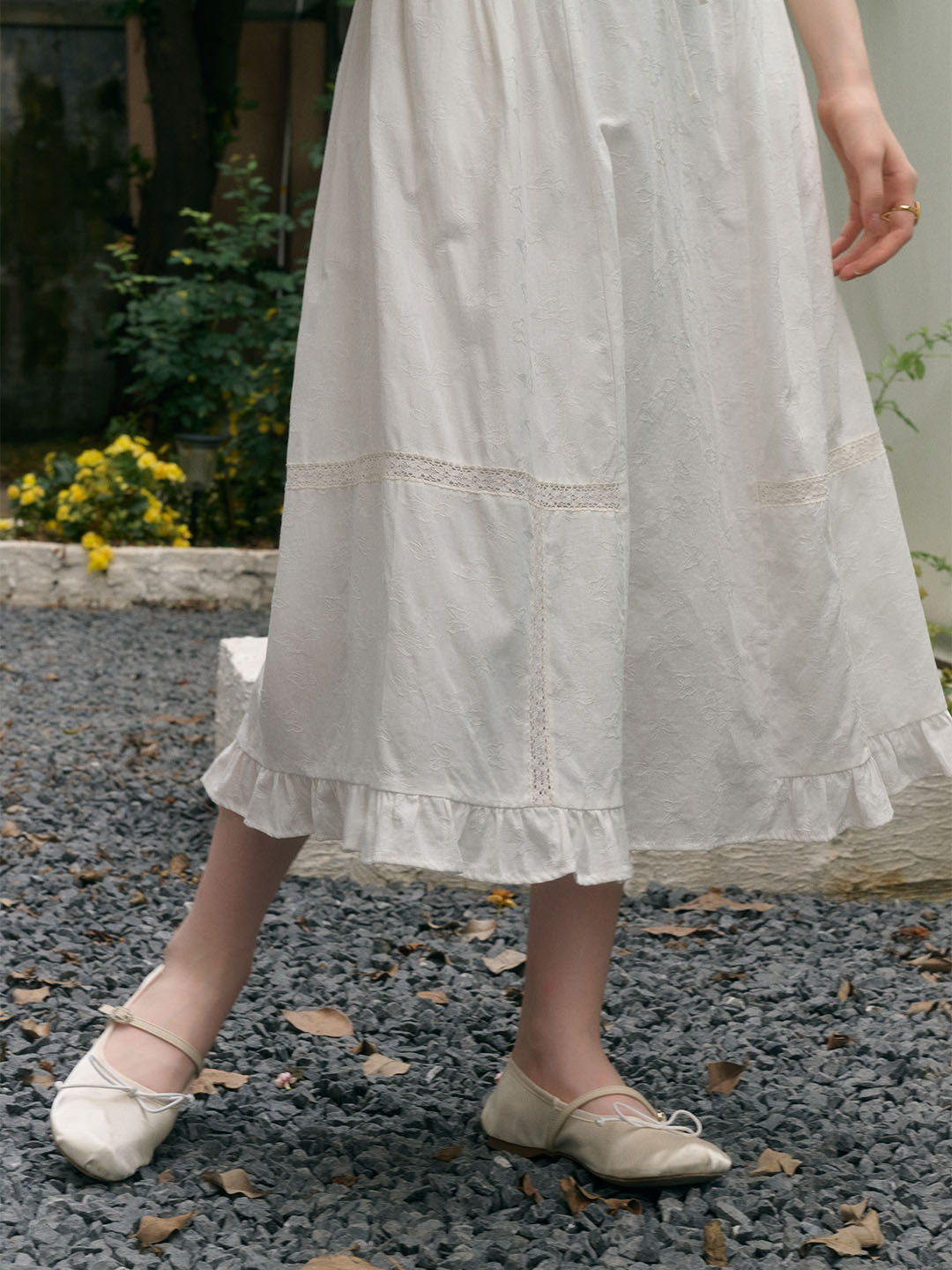 Faye 蝴蝶提花蕾絲半身裙