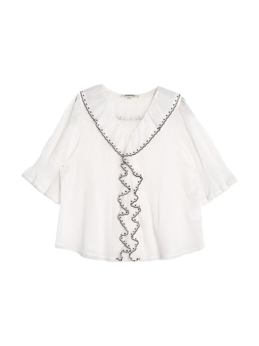 Imani V領 100% 棉質上衣