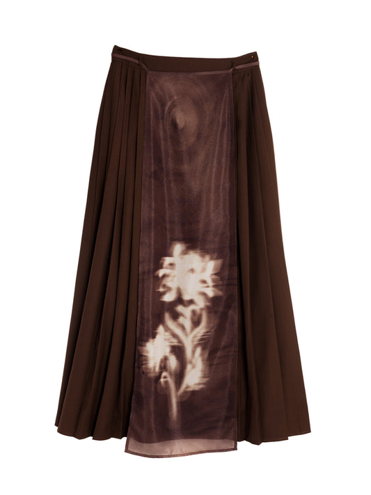 Polly 花卉百褶馬面裙