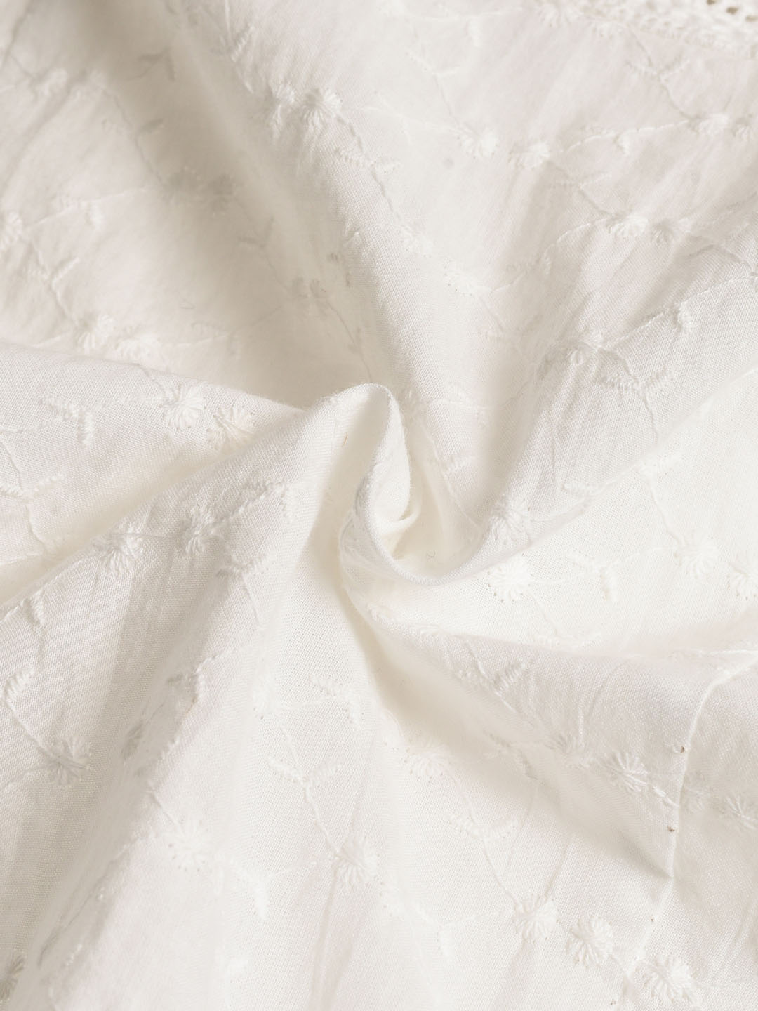 Esme 蕾絲拼接圓領刺繡背心