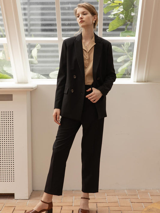 Nora休閒通勤直筒西裝褲 /Simple Retro/11241