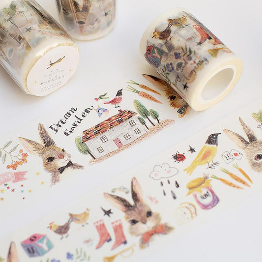 Chowxiaodou 原創兔子小鎮系列手賬膠帶