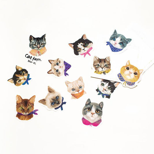 Chowxiaodou 原創貓之百態貼紙