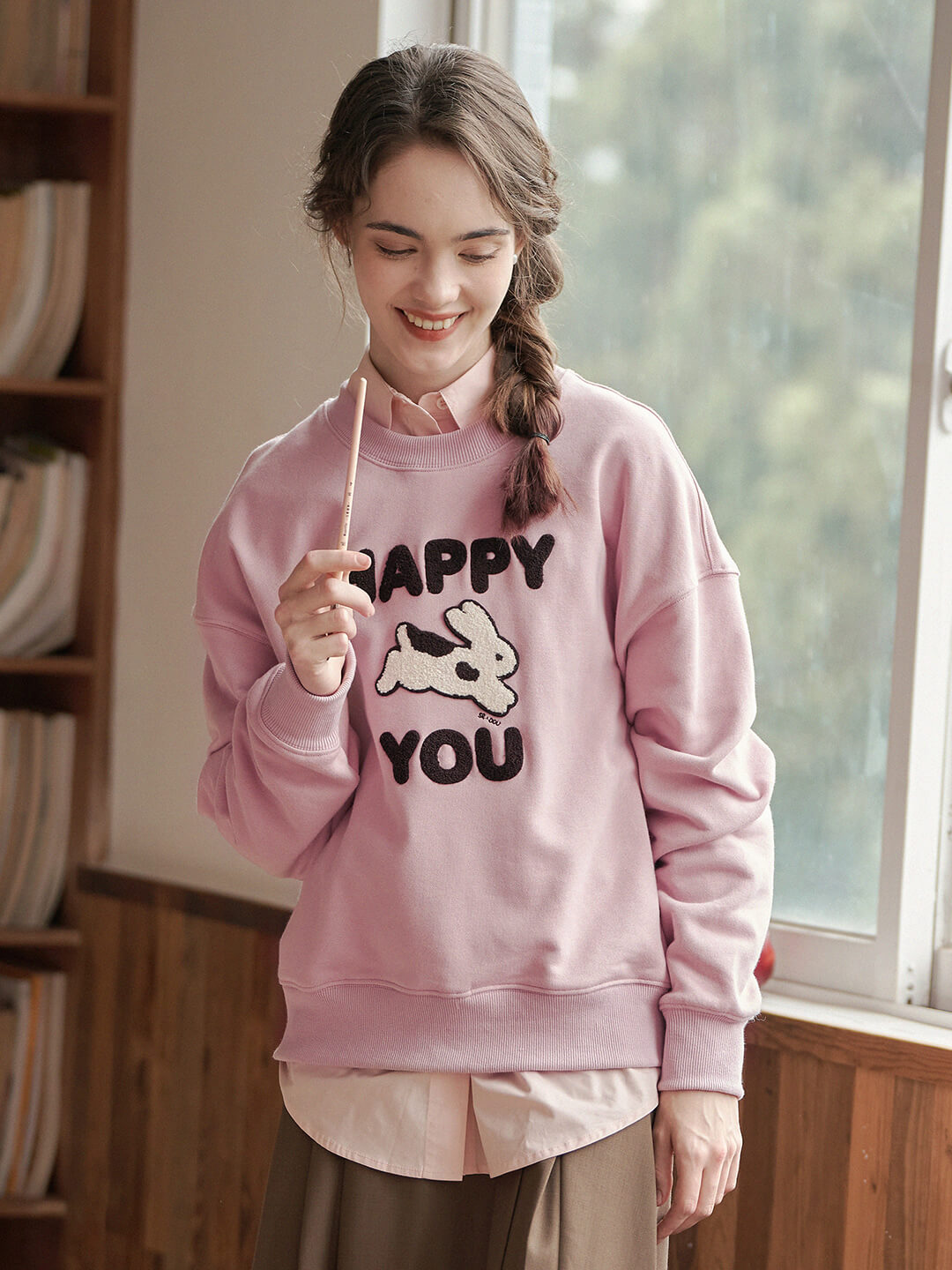 happy兔you兩色衛衣