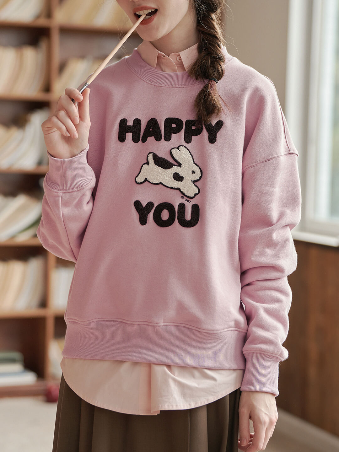 happy兔you兩色衛衣
