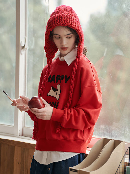 happy兔you兩色衛衣