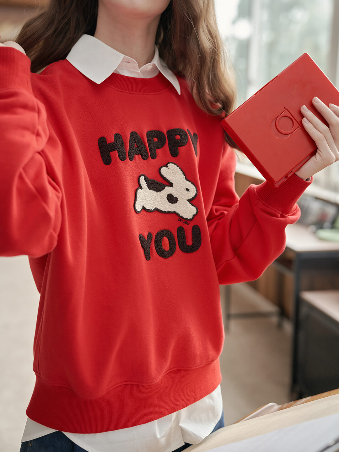 happy兔you兩色衛衣