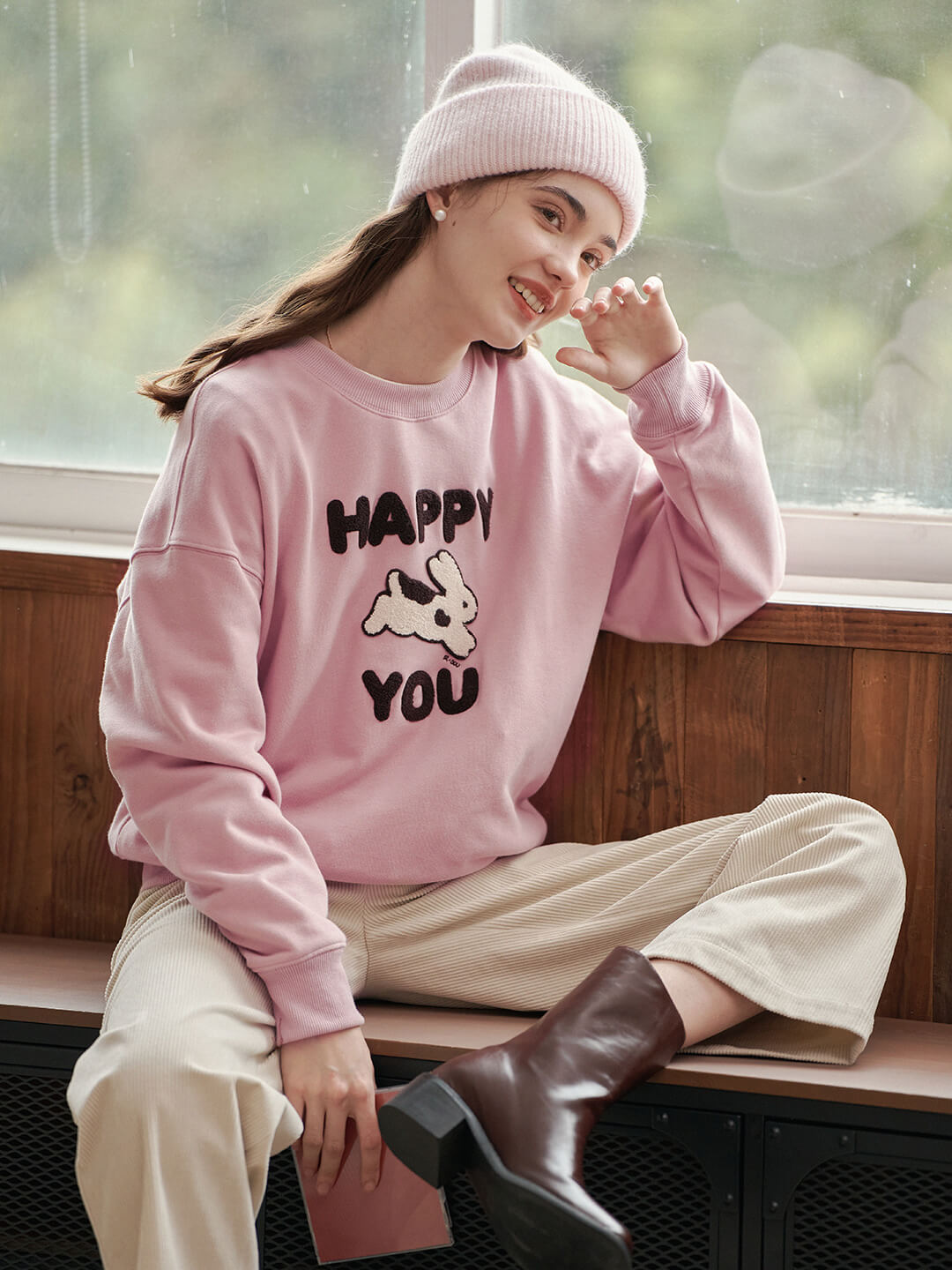 happy兔you兩色衛衣