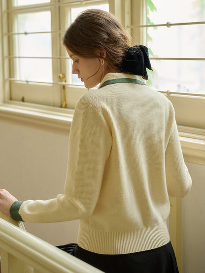 【Final Sale】Stella Peter Pan Collar Knit Cardigan