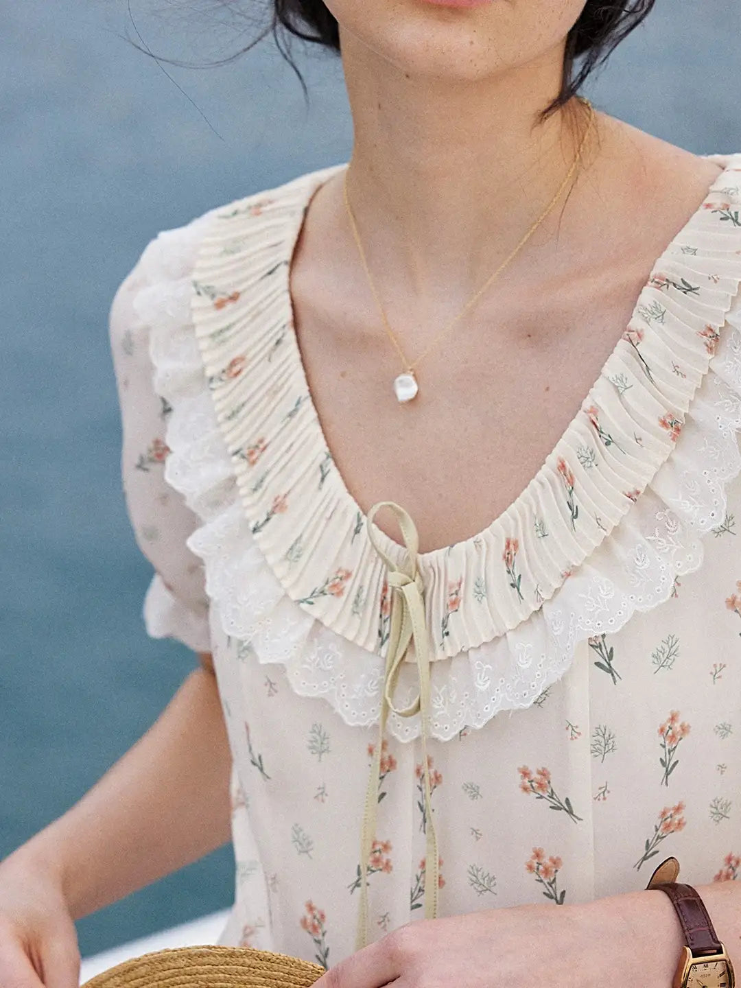 Alianna 圓領碎花洋裝