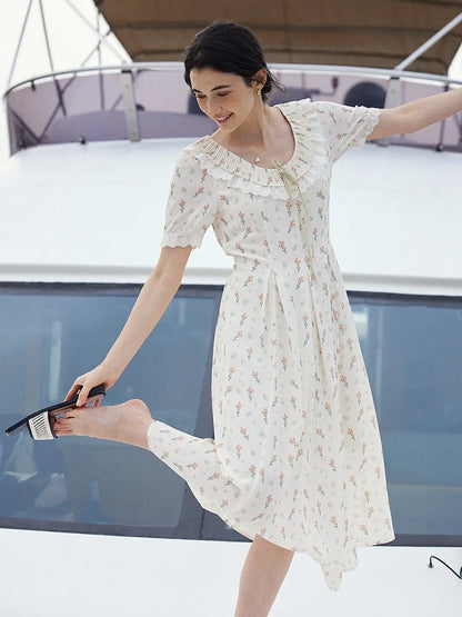 Alianna 圓領碎花洋裝