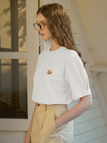 Journey 圓領小狗100% 棉T恤