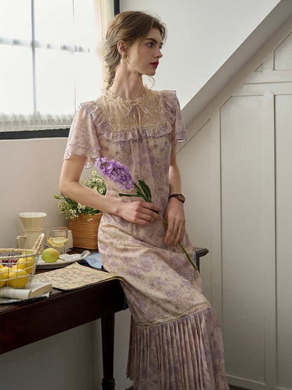 【Final Sale】Abigail Stand Collar Lace Dress