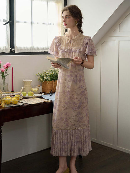 【Final Sale】Abigail Stand Collar Lace Dress