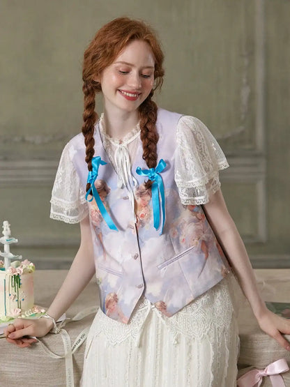 Cupid 領印花背心