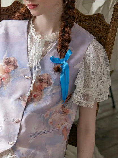 Cupid 領印花背心