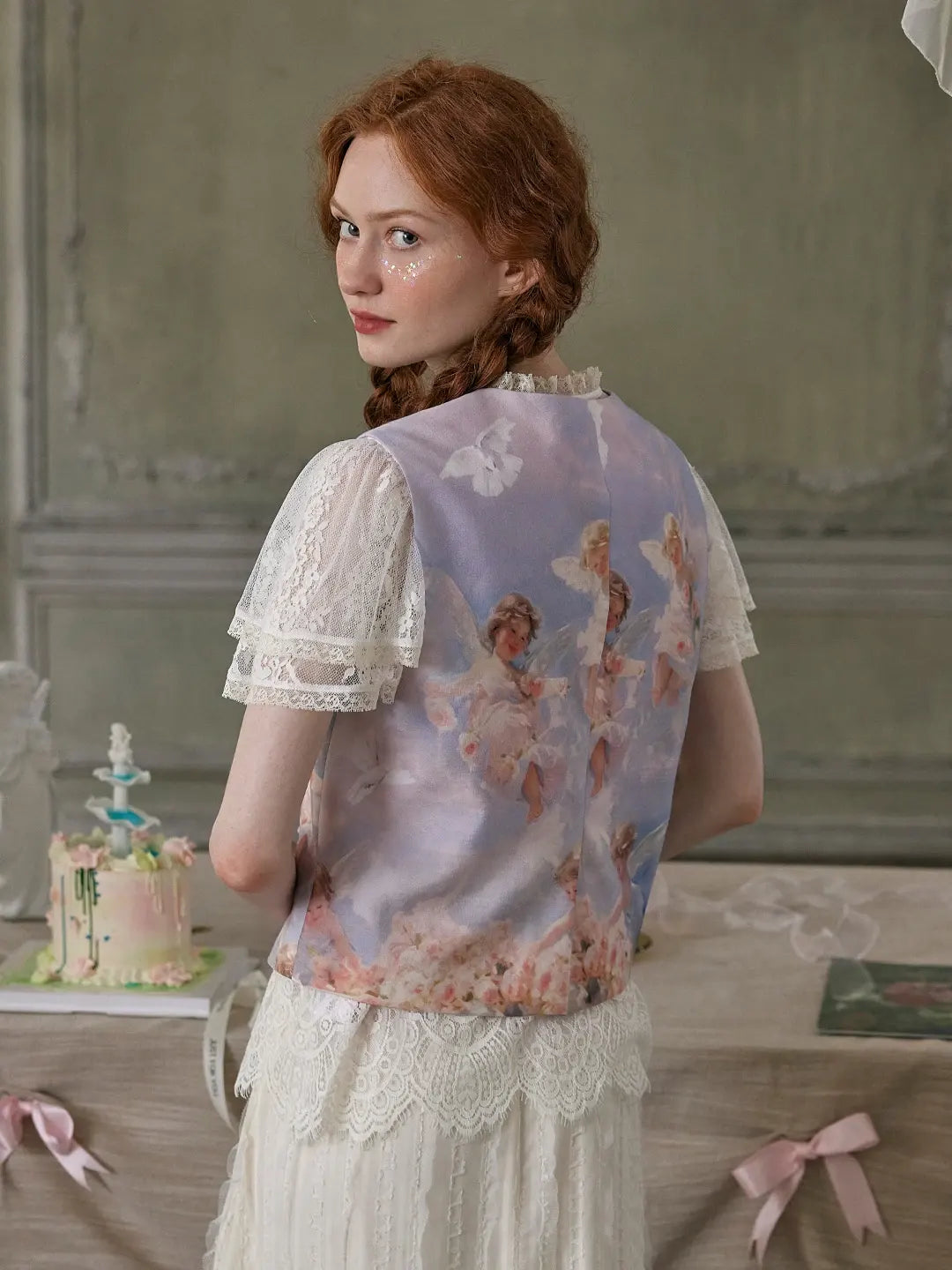 Cupid 領印花背心