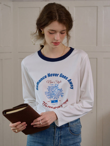 【Final Sale】Mallory Round Neck Pattern Top