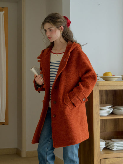 Tyra 翻領質感羊毛大衣