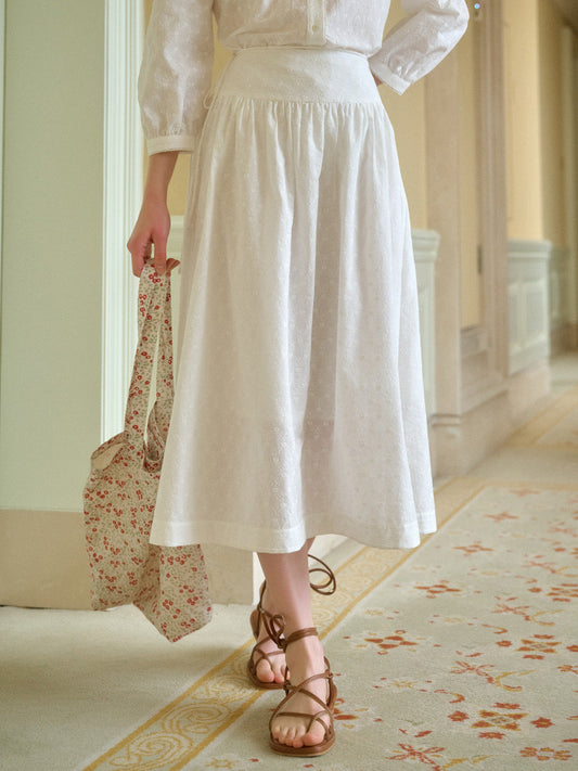 【Final Sale】Emi A-Line 100% Cotton Skirt