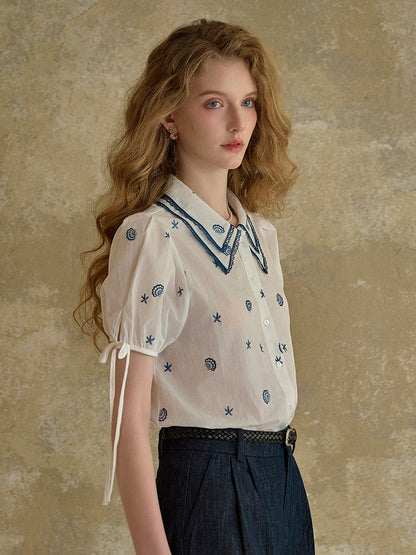 Alaiya lace paneled cutout puff sleeve dress