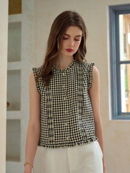 Alaiya lace paneled cutout puff sleeve dress