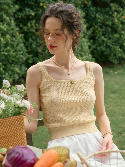 【Final Sale】Freya Suspender Knitted Top