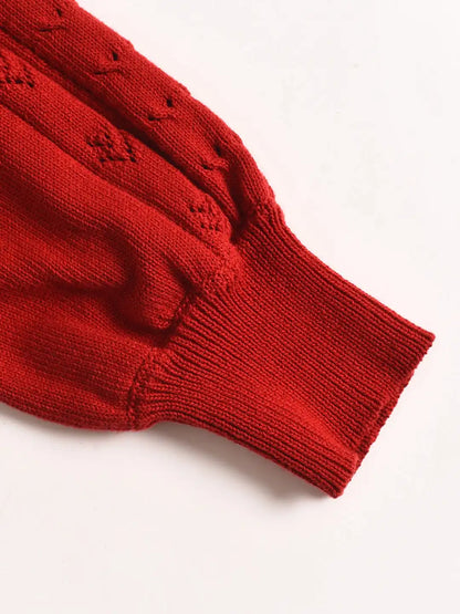 Amira V領棉質針織100%棉開襟衫