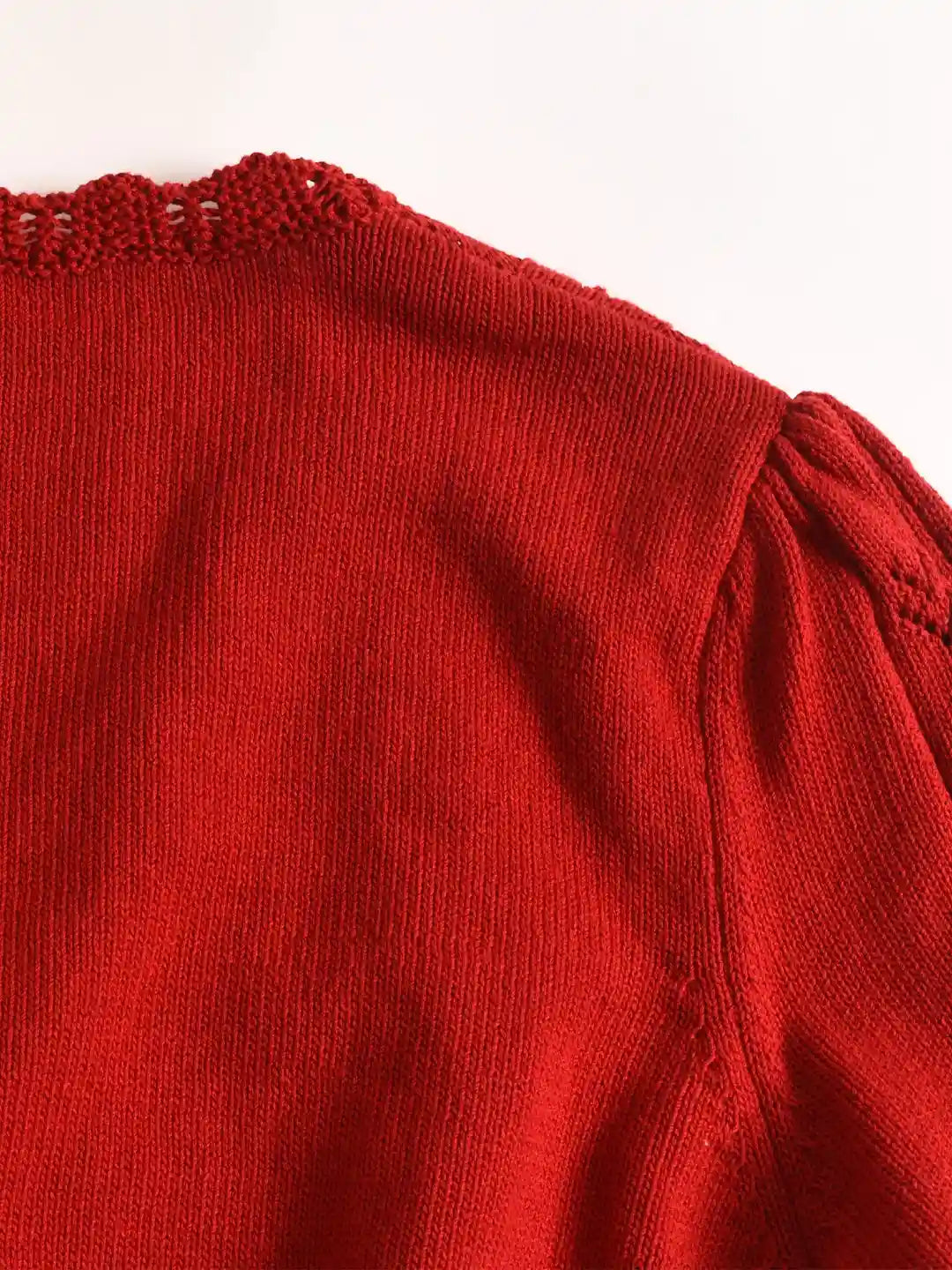 Amira V領棉質針織100%棉開襟衫