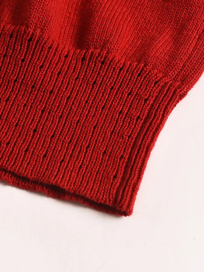 Amira V領棉質針織100%棉開襟衫