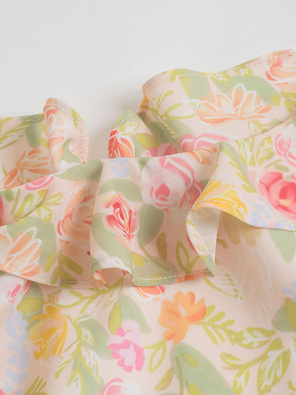 Kama 雪紡吊带洋装