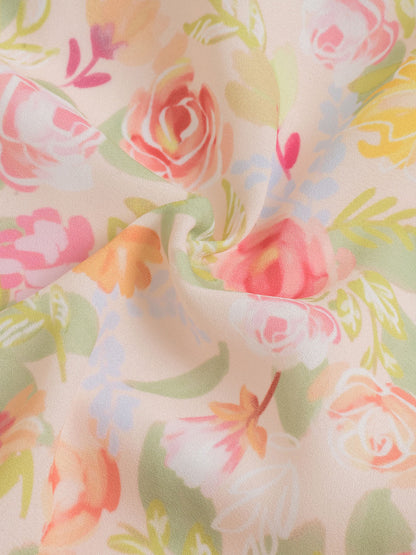 Kama 雪紡吊带洋装