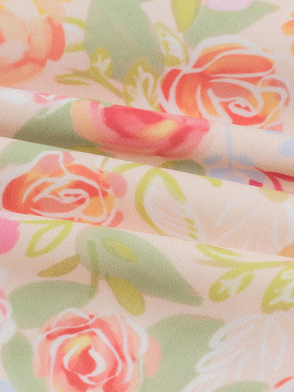 Kama 雪紡吊带洋装