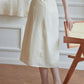 Angie 黃油色法式棉麻半身裙/SIMPLE RETRO