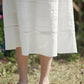 Renata Victorian Lace Panel White Skirt