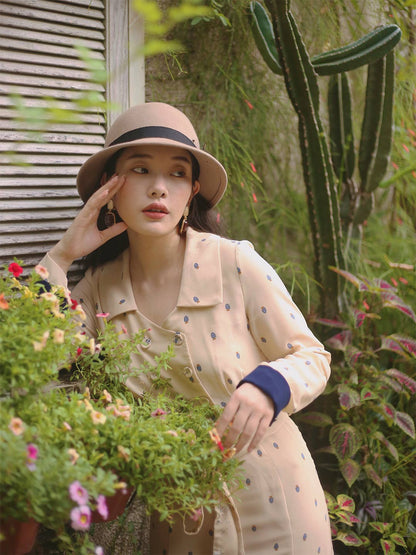 Elizabeth 法式復古油畫洋裝