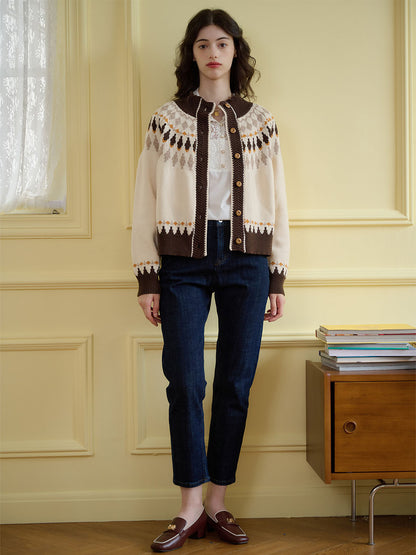 Zoey Classic Fair Isle Contrast Sweater