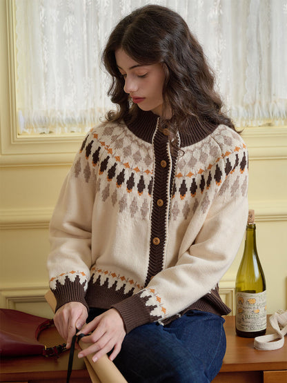 Zoey Classic Fair Isle Contrast Sweater
