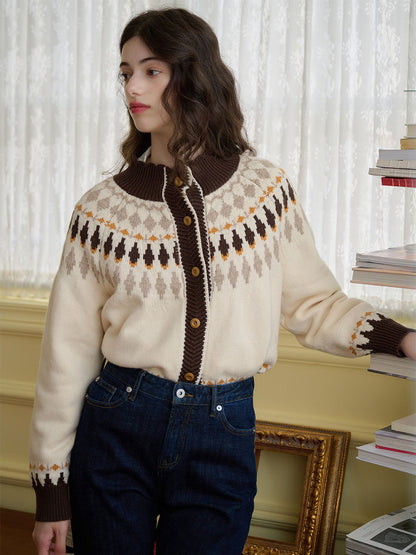 Zoey Classic Fair Isle Contrast Sweater