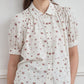 Cassandra Ditsy Floral Print Puff Sleeve Shirt