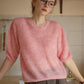 Victoria Round Neck Puff Sleeve Knitted Top