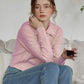 Jasmine 粉色針織短款毛衣/SIMPLERETRO