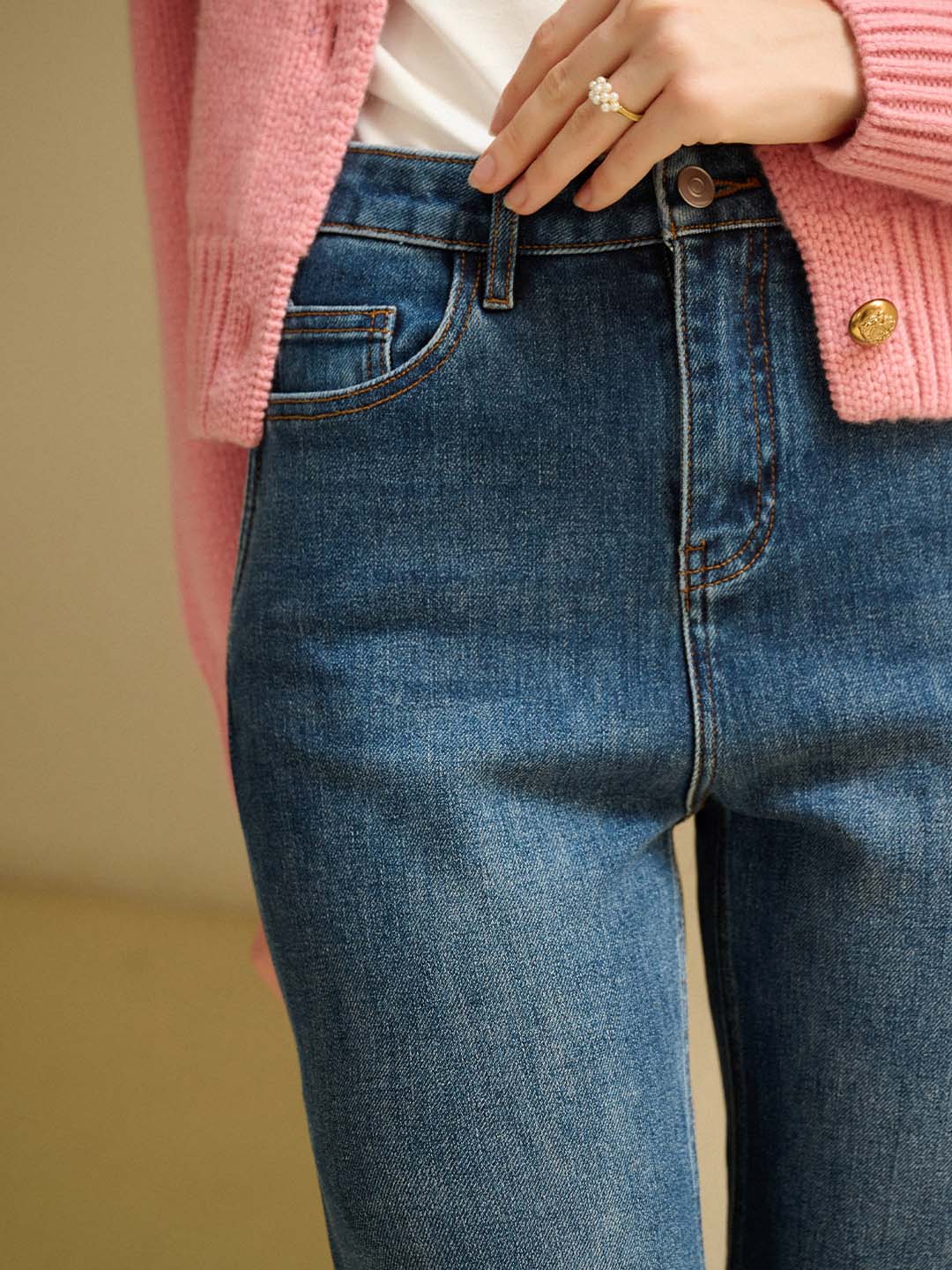Sophie Retro High Waist Straight Jeans