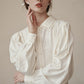 Bblythe 白色維多利亞刺繡襯衫