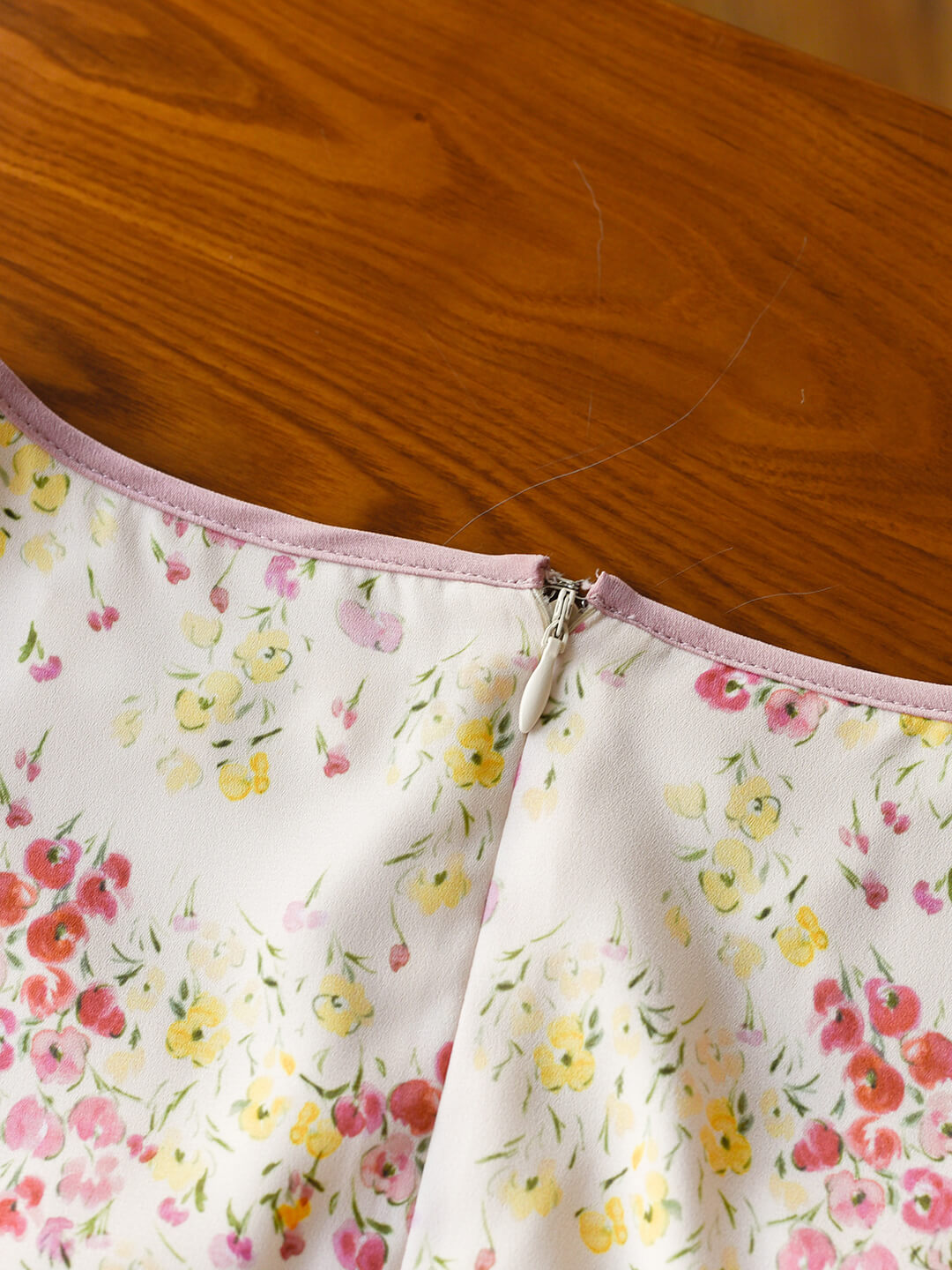 Fatima round square neck puff sleeve floral dress