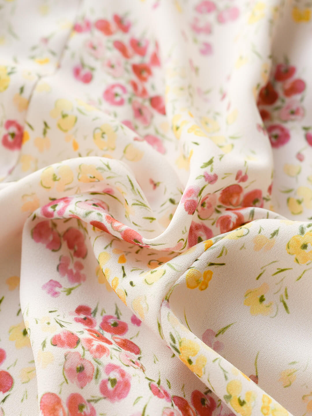 Fatima round square neck puff sleeve floral dress